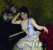 Ilya Yefimovich Repin Portrait of pianist and professor of Saint-Petersburg Conservatory Sophie Menter. oil painting
